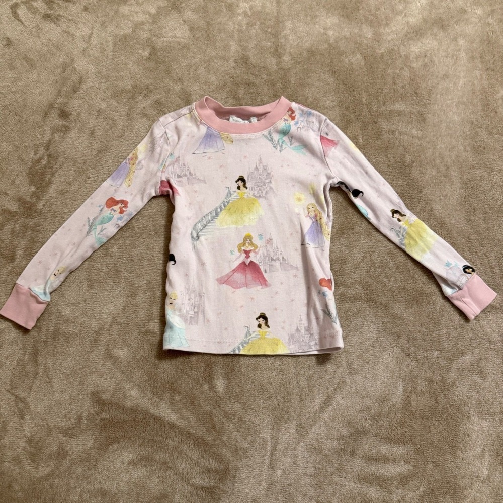 Pottery Barn Kids Disney Princess Mary Blair Pajama Set Pink Size 4 - Picture 2 of 9